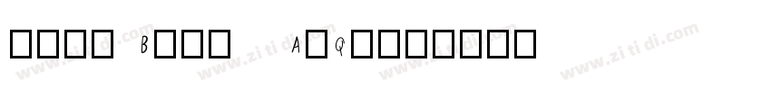 微软雅黑 Bold   AvQest字体转换